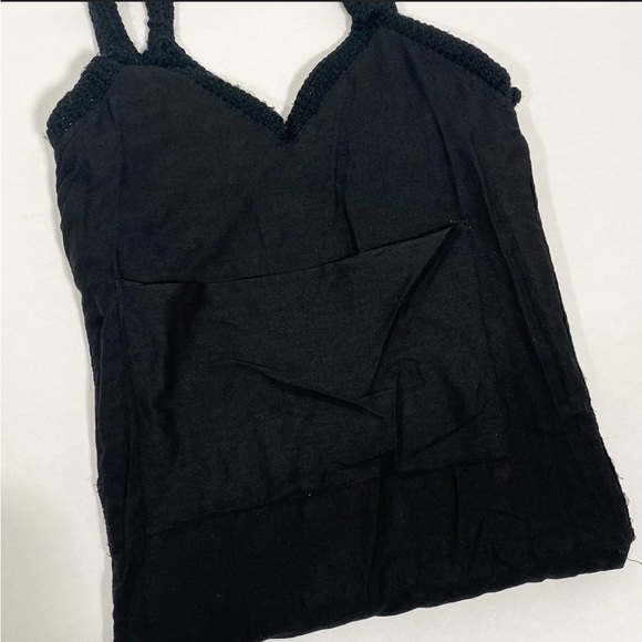 Vintage Crochet Rainbow Granny Square Small Tote Bag with Lining and Pocket - Picture 6 of 7